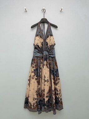 Zimmermann Floral Long Sleeve Maxi Dress Luxury Resort Dress